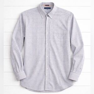 Tommy Hilfiger Men’s Dress Shirt, Classic Button Collar Checkered longsleeve